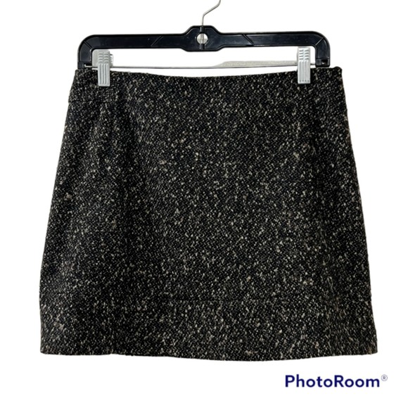 Dalia Collection Brown Preppy Wool Blend A Line Skirt Academia Size 4 - Picture 1 of 8